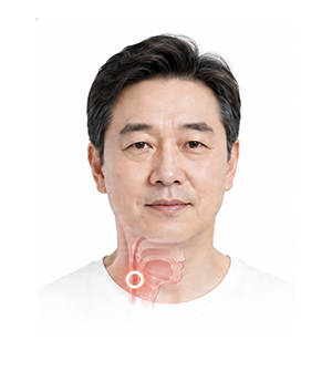 기도 폐쇄 부위 확인